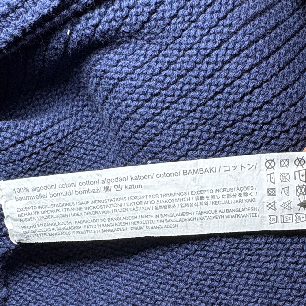 ZARA Knitwear Fancy Collection Navy Blue Sweater (Size 10Y / 140cm) - Picture 8 of 8